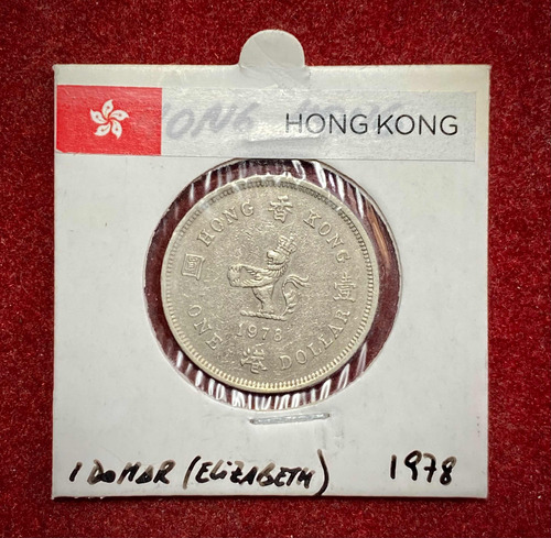 Moneda 1 Dólar Hong Kong 1978 Km 43 Elizabeth 2