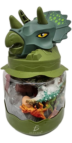 Set Dinosaurios Bote Cabeza Dinosaurio Triceratops Infantil