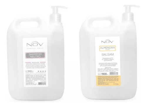 Nov Shampoo Neutro Y Acondicionador Alemendras Grande