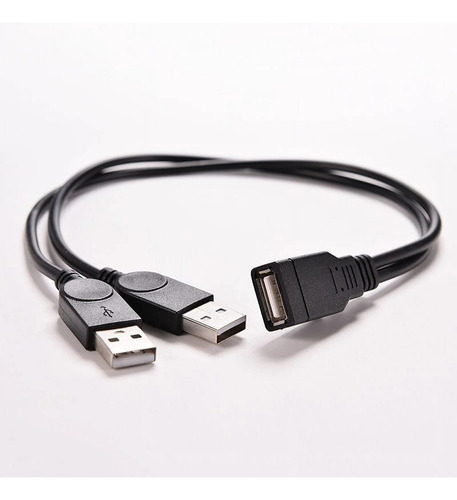 Cable Usb Dual Para Wii U - Usb2.0 En Y