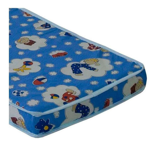 Colchão Baby Physical 60x130x10 Ortobom cor azul bebe