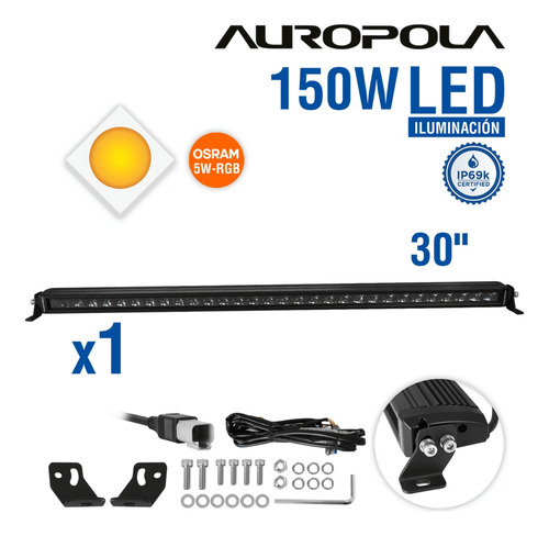 Barra Led 30puLG 150w Osram 5w Rgb - S6d1-30-r4r5q