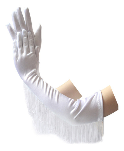 Guantes Para Boda, Novia, Fiesta, Noche, Luz, Borla Larga, P