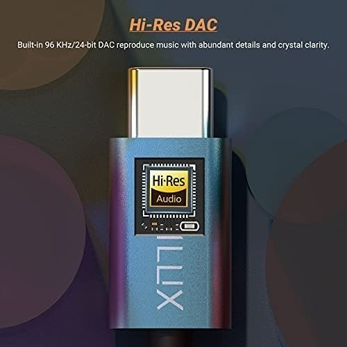 Imagen 2 de 6 de Cubilux Hi-res Dac Usb C A Tipo C Dongle Auxiliar Audio