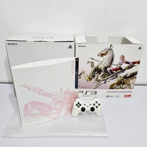 274- Console Playstation 3 Ps3 Final Fantasy 13 V1 Branco (Usado)