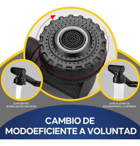 A Llave Mezclador Para Fregadero Grifo Flexible 360° Cromado