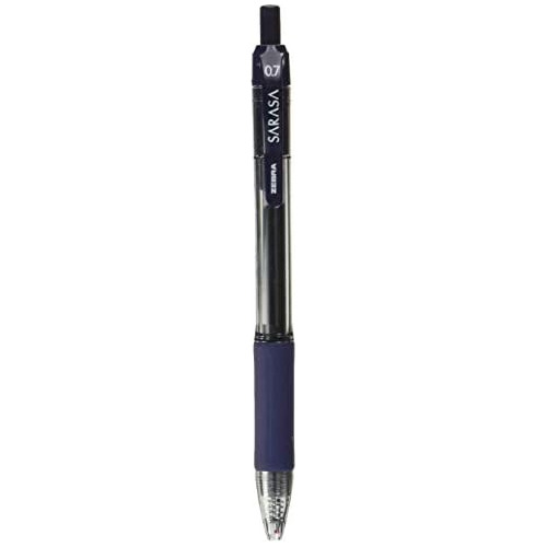 Sarasa Retractable Navy Blue Gel Ink Pens (pack Of 12)