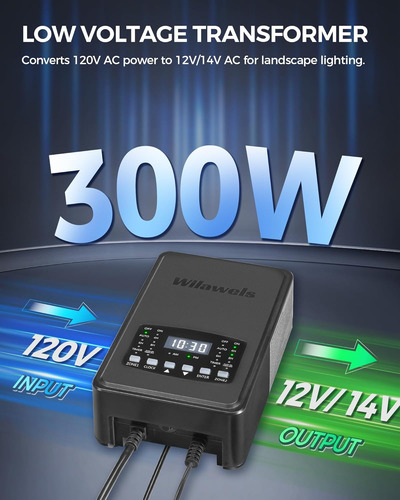Transformador De Paisaje De Bajo Voltaje De 300 W, Control I