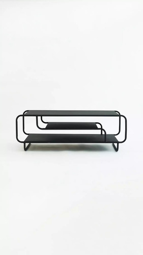 Mesa De Centro / Sala De Metal Boho Cassias - Moderna Negro