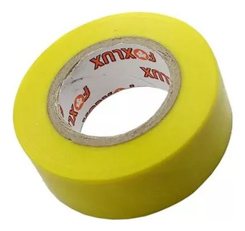 Fita Isolante Amarela 19mm Anti-chamas - Rolo Com 10 Metros