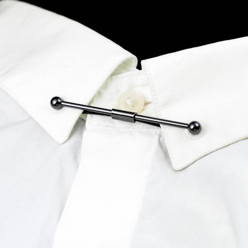 3 Broches Clásicos Con Barra De Clip Para Camisa Y Cuello De