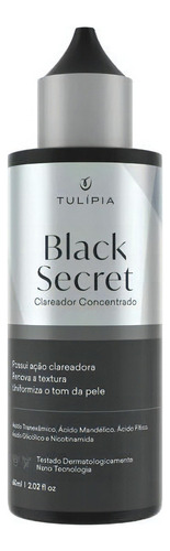 Black Secret Clareador Concentrado Tulípia 60ml