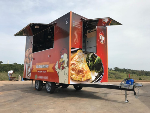 Trailer Food Truck Grande 4 M X 2 M - C/ Freio Zero Km