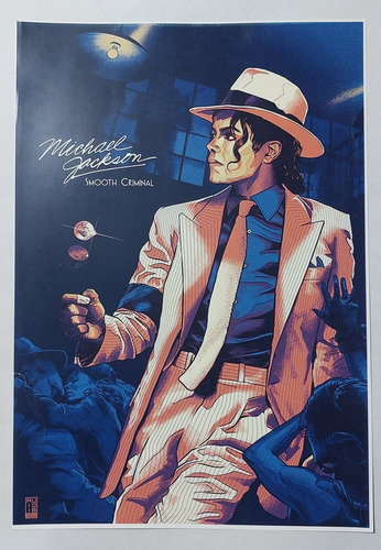 Póster Michael Jackson Smooth Criminal 32.8 Ancho X Cmalto. (Usado)
