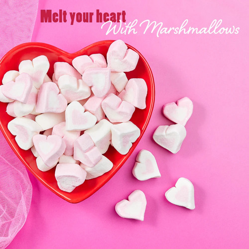 Malvaviscos Corazón Rosa & Blanco San Valentín 145g Colombin