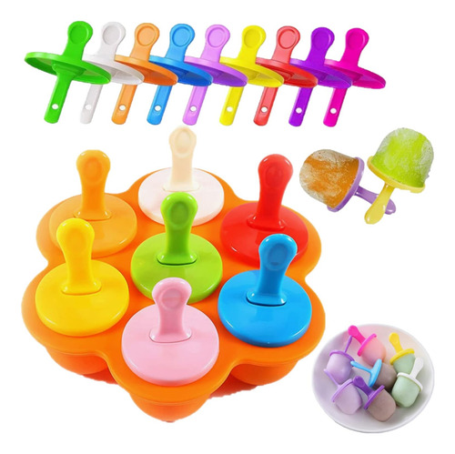 Moldes De Silicona Para Paletas, Mini Molde Para Paletas De