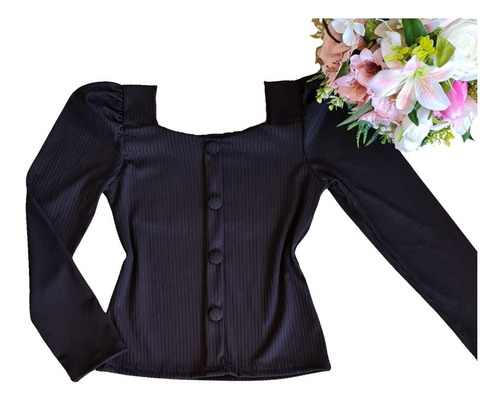 Imagem 1 de 8 de Roupa Infantil Blusa Menina Manga Princesa Minidiva Novidade