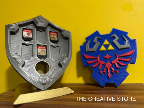 Escudo Hyliano - Zelda - Portajuegos / Nintendo Switch.