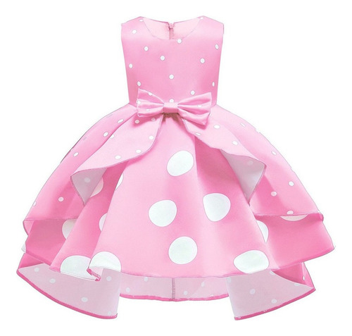 Vestido De Princesa Infantil Retrô De Bolinhas