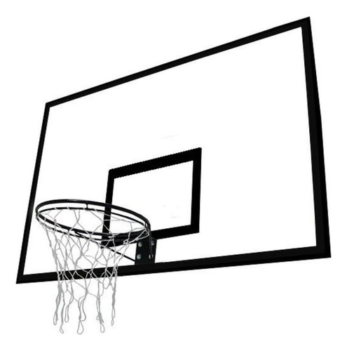 2 Tabelas Basquete 1,80 X 1,20 Com Aro E Rede Sports