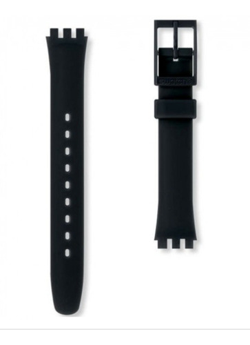 Correa Para Reloj Swatch 12mm Negro La Más Pequeña 