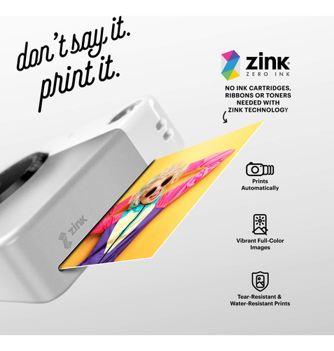 Papel Zink Kodak Premium 2x3, 100 Hojas Con Funda Blanda