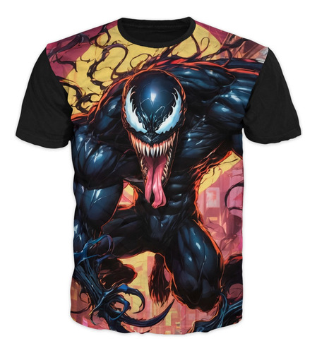 Camiseta Superhéroes Venom Spider Adultos Y Niños 