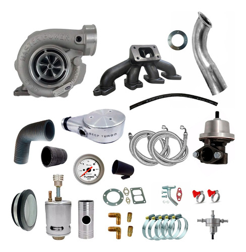 Kit Turbo Chevette 1.6 Com Turbina Master Power R4449 42/36