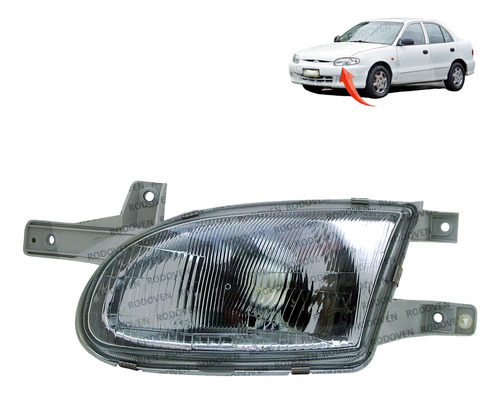 Optico Izquierdo Para Hyundai Accent 1997 2000