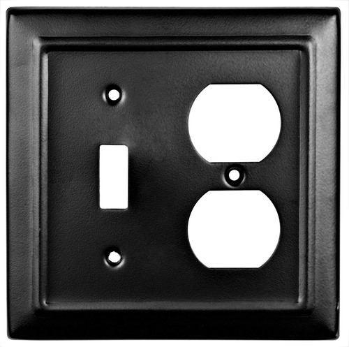 Placa Decorativa Pared Para Interruptor Enchufe 2 Banda Mate