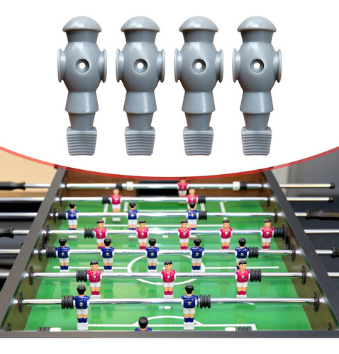Figuras De Fútbol De Mesa Para Hombre, Futbolín De 4 Gris