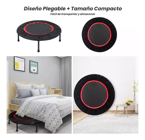 Trampolín Para Ejercicio Fitness Con Barra Brincolín