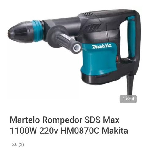 Imagem 1 de 1 de Martelo Rompedor Sds Max ,1100w 220v Hm0870 C Makita