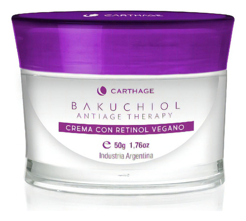 Crema Antiage Therapy Con Retinol Vegano Carthage X50g Momento de aplicación Noche Tipo de piel Todo tipo de piel