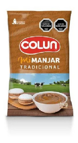 Manjar Bolsa Colun 1 Kg( 3uni) Super