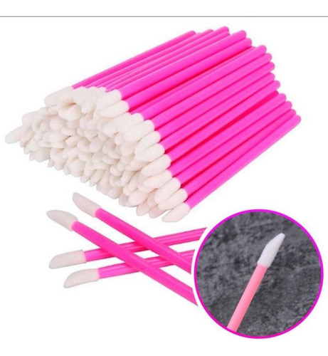 Kit 50 Pincéis Labiais Descartáveis