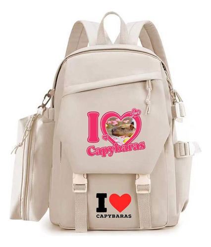 Capybara-mochila De Viaje Kawaii Para Niña Y Mujer Morral E