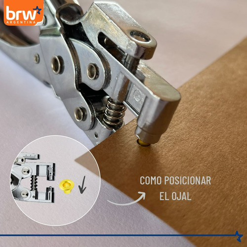Pinza Sacabocados Para Colocar Ojales Ojalillar 4,5 Brw