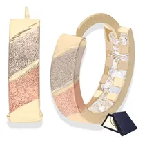 Comprar Arracadas Aretes Huggie Oro Florentino Oro Puro 10k 3 Oros Oro Florentino Mujer Dama Niña Aretes Oro 10 Kilates Aretes De Oro Regalo Mujer Oro Niña Dama Oro Puro 10k Arracadas Doble Vista