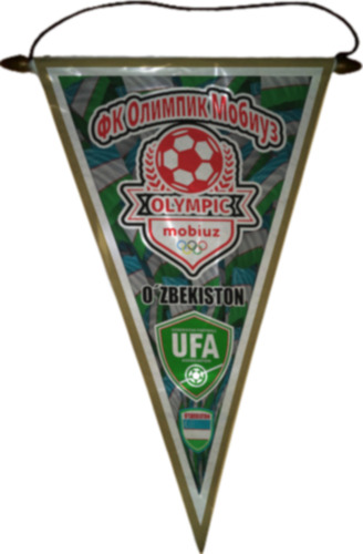 Banderin 37cm Full Color Futbol Uzbekistan Elegir Equipo Fc Olympic Mobiuz Fc Olympic Mobiuz