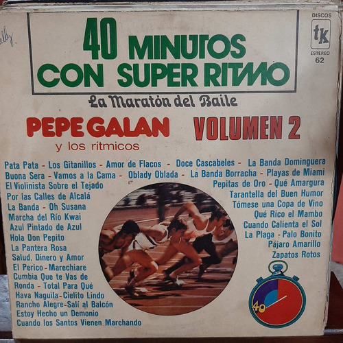 Vinilo Pepe Galan 40 Minutos Con Super Ritmo Vol 2 C5