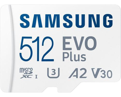 Cartão Memoria Samsung Micro Sdxc Evo U3 4k 130mb/s 512gb