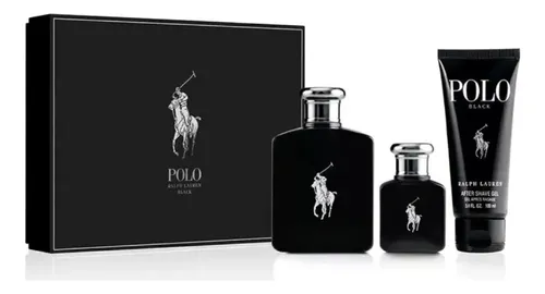 Perfume Importado Polo Black 125ml Ralph Lauren Set 5 Pzas