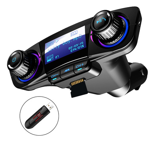 Reproductor Música Para Automóvil Bluetooth Teléfonocargador