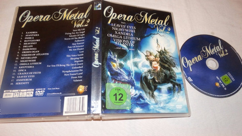 Opera Metal Vol. 2 Dvd ( Avantasia Nightwish Xandria Leavess