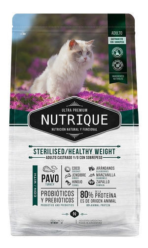 Nutrique Gato Adulto Joven Steril/weight X 2 Kg