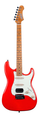 Jet Guitars Js400 C Moderno Coral Red Diestro Rojo Palo De Rosa