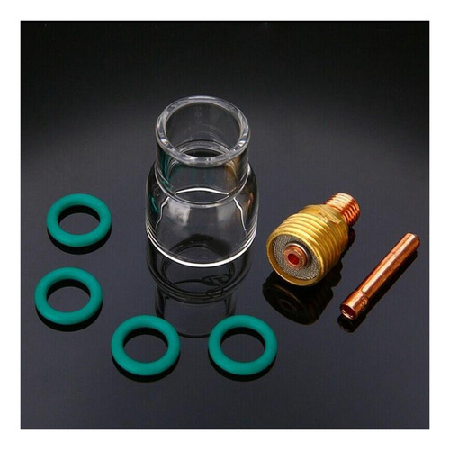 Kit Vaso Vidrio Linterna 7pz Soldadura Tig NÂș 12 Pinzas
