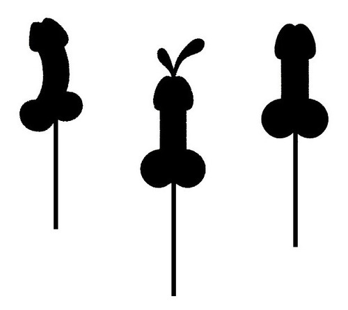 Cake Topper Adorno Torta - Despedida Soltera Pene X 1 Unidad