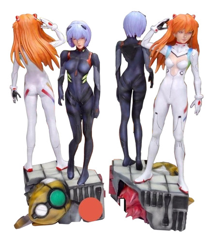 Evangelion Rei Y Asuka Wa Archivos Stl Para Impresión 3d